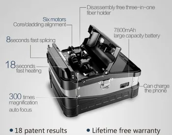 

Automatic SM&MM Multi-language Intelligent FTTH Fiber Optic Splicing Machine Optical Fiber Fusion Splicer AI-8C
