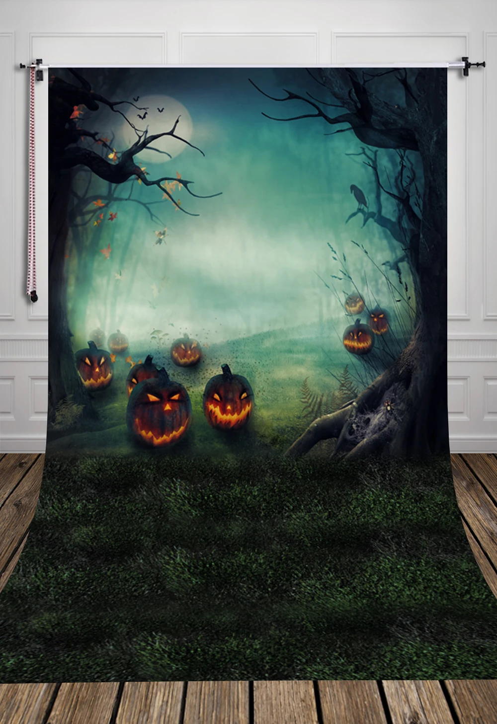 

Halloween photography backdrop background printed with pumpkin for festival kids D-6903