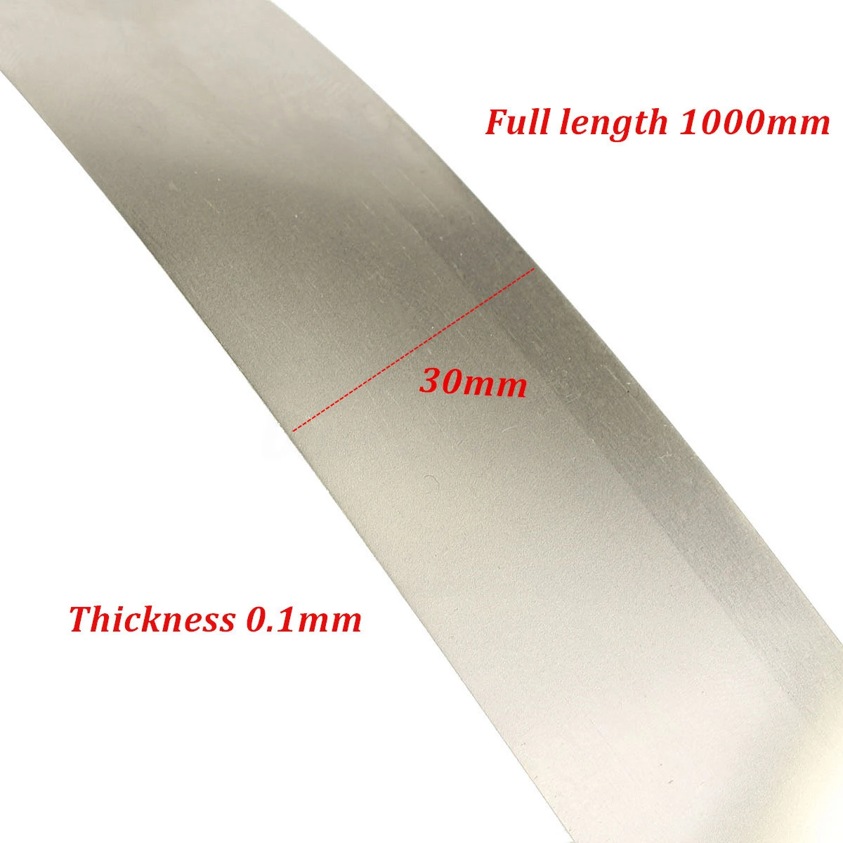 1PCS Silver  High Purity Pure Nickel Ni Plate Silver Gray Foil Thin Sheet  0.1X30X1000mm