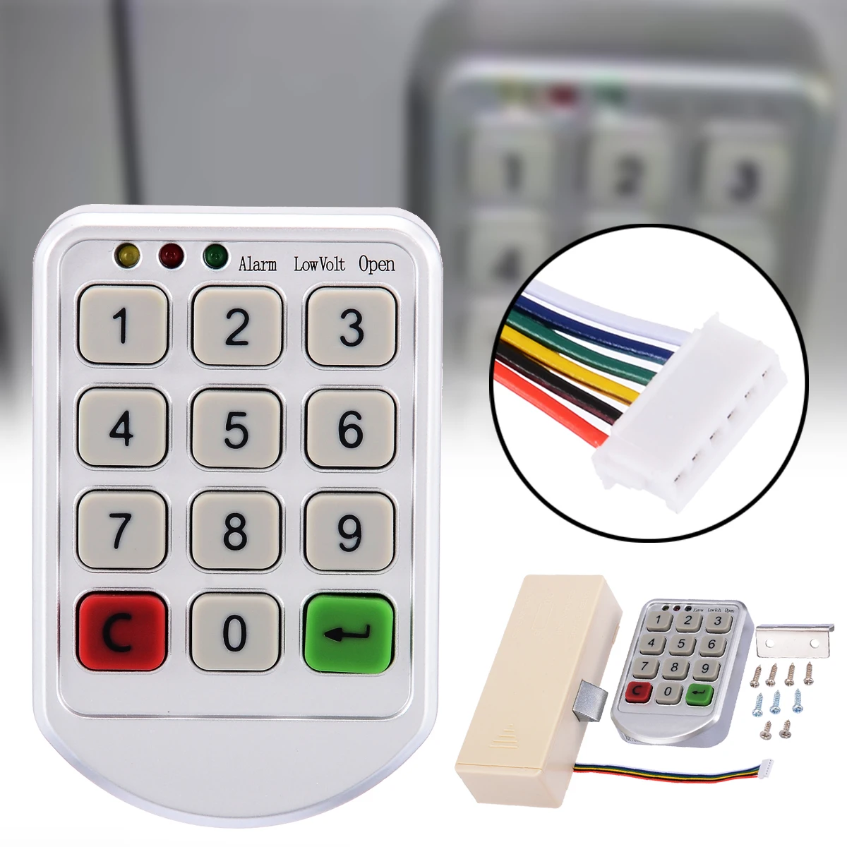 Electronic Digital Password Lock Digital Key Pad Numbers Door Lock Combination Lock for Cabinet Code Password Lock