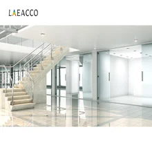 Laeacco современный Лофт гостиная лестница вход ТВ душ фоны для фото внутри помещения фотографии фоны для фотостудии