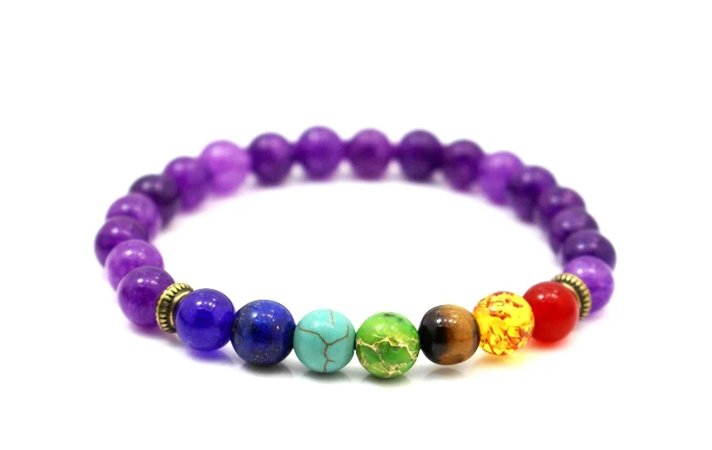 Women's Healing Balance Beads Chakra Bracelet Display 4