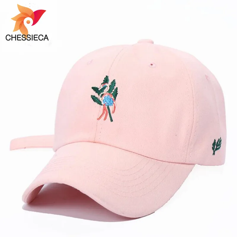 CHESSIECA 2018 Для женщин розовый вышивка Фламинго Бейсбол Кепки s Роскошные Хип хоп