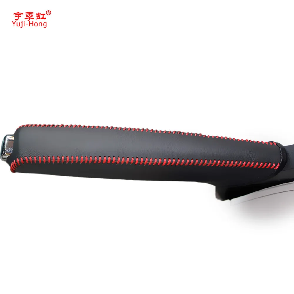 

Yuji-Hong Car Handbrake Covers Case for Citroen C4 C-Quatre 2011 Auto Handbrake Grips Genuine Leather Cover