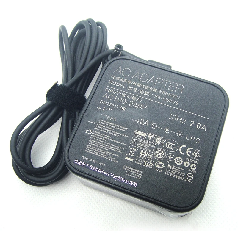Genuine 65W Laptop Charger 19V 3.42A Power Supply for ASUS VivoBook