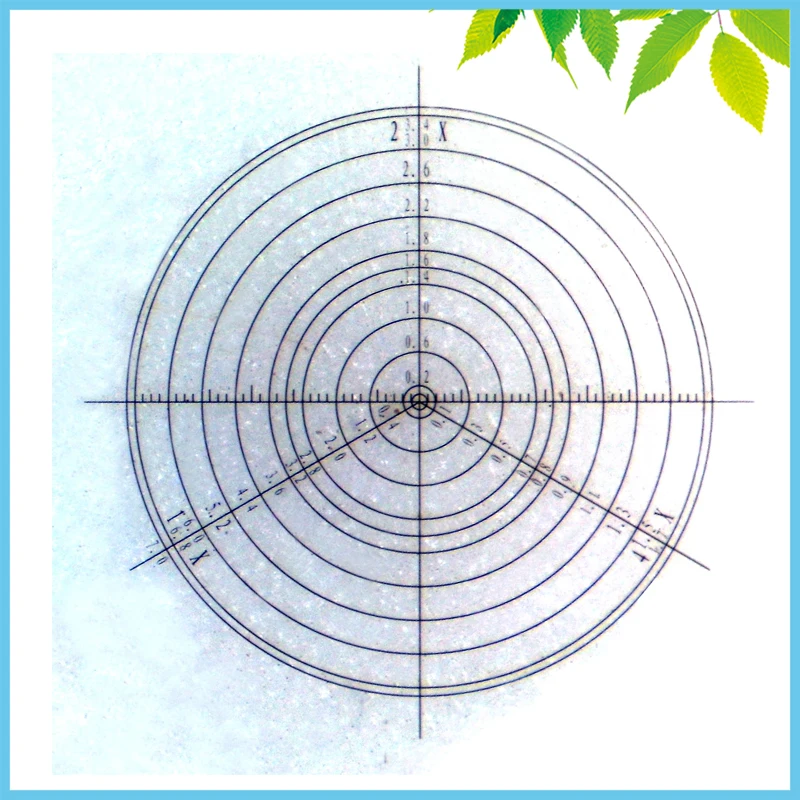 D=15.5 DIV=0.1 929 Microscope Concentric Circles Micrometer Eyepiece
