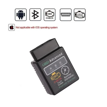 

V02H2 Bluetooth V1.5 V 1.5 OBD2 OBDII Adaptor Auto Scanner for Android Code Reader Diagnostic Tool PIC18F25K80 Ancel