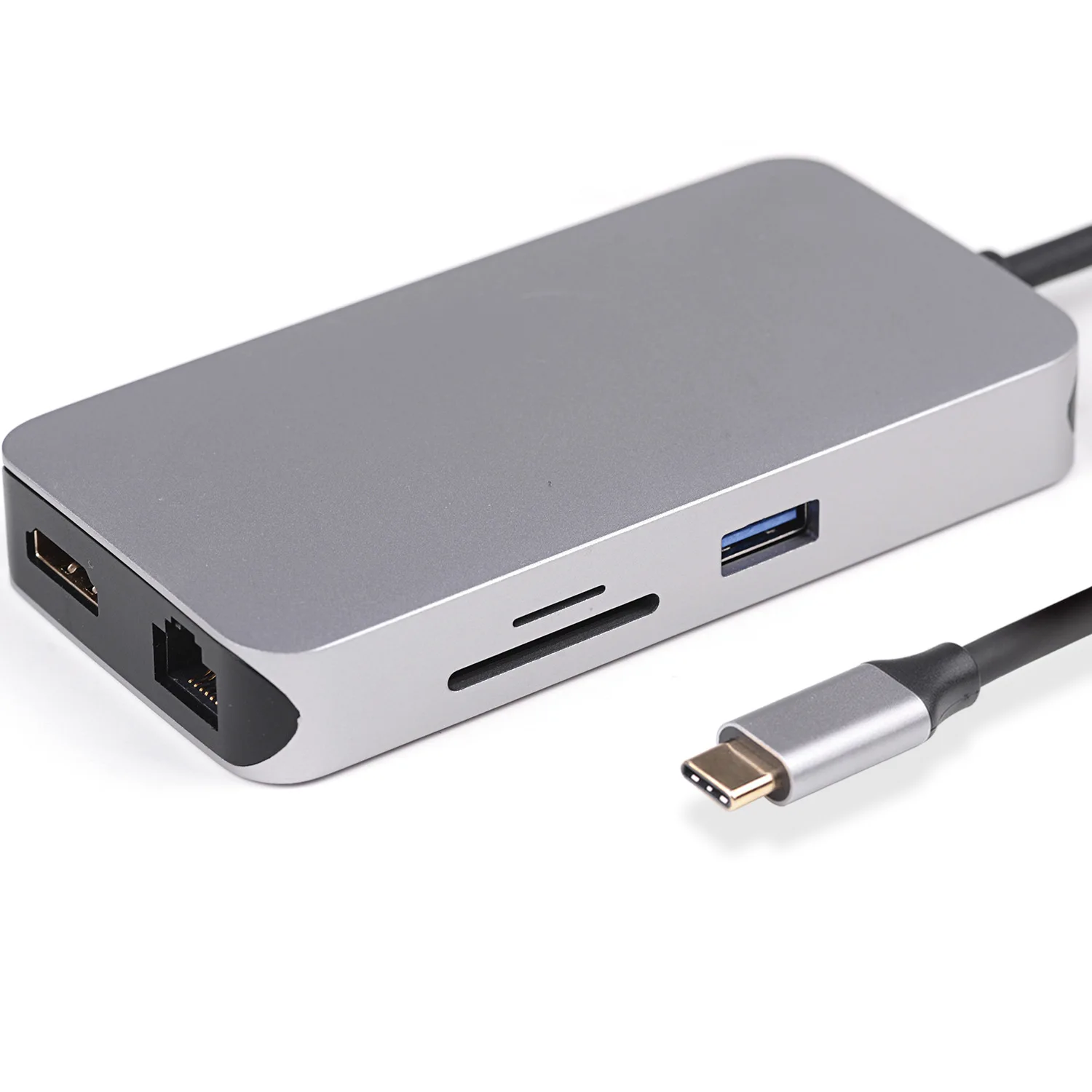 ULT-BEST 9 в 1 2Usb Порты и разъёмы Тип-C концентратор USB док-станция для Поддержка 4K x 2K Hdmi Rj45 Lan порт Gigabit Sd/Tf Card Reader адаптер мульти-ф