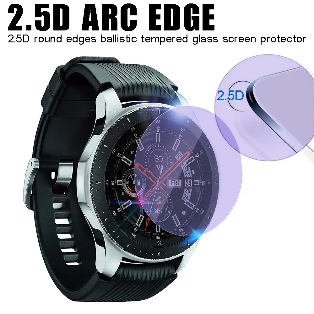 

3Pcs Transparent Anti Blue light Tempered Glass Screen ProtectorFor Samsung Galaxy Watch 46mm
