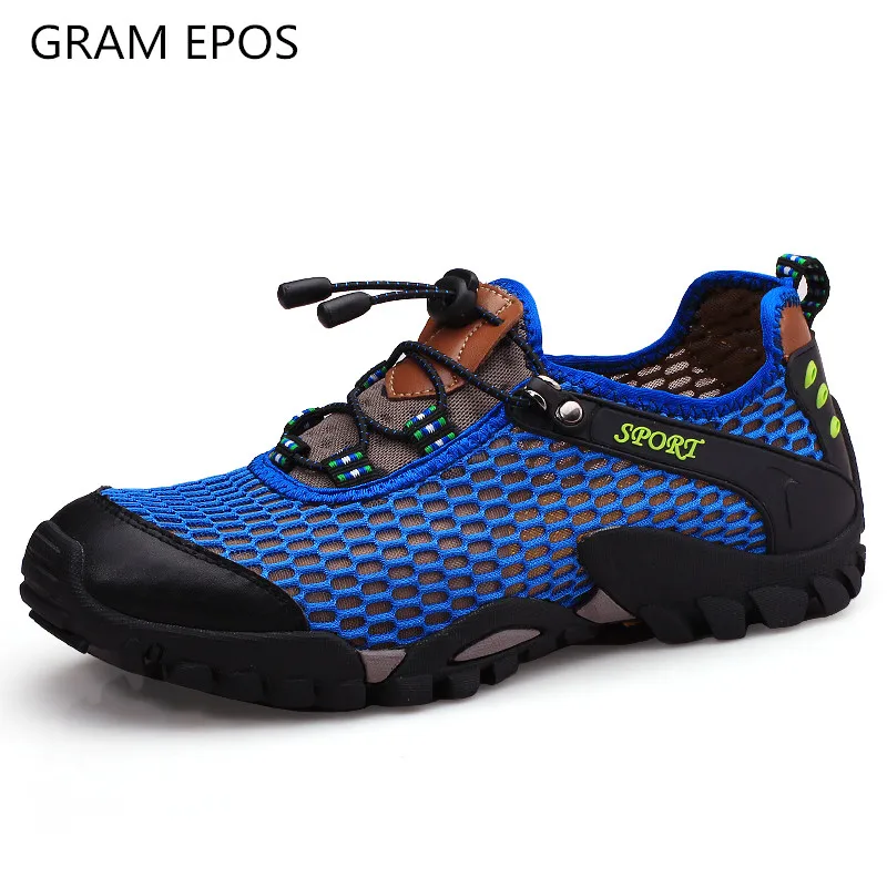 

GEAM EPOS 2018 new Summer Shoes Men Breathable Aqua Shoes Beach Sandals Adult Slippers Sport Upstream Shoes Tenis Masculino