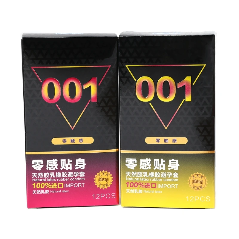 Sex shop products condoms 12Pcs Ultra Thin 001 Fine Condoms for Men Natural Latex Novelty Adult Sex Products