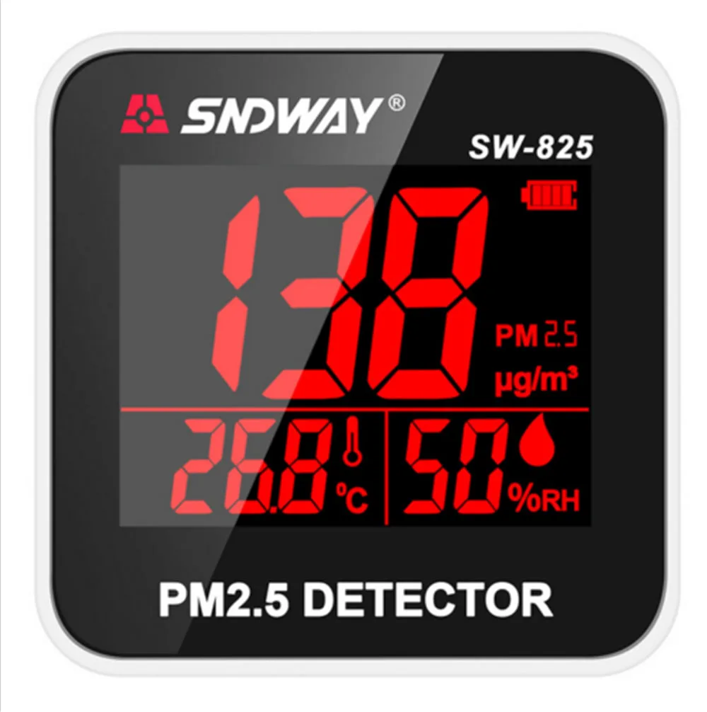 

Digital Air Quality Monitor Laser PM 2.5 Detector Gas Temperature Humidity Tool Rechargeable Gas Analyzer