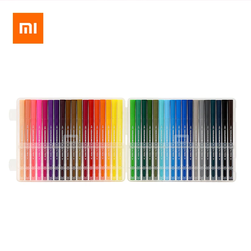 

36 Colors Xiaomi KACO Dual Tips Watercolor Pens Painting Drafting Graffiti Art Markers Drawing Pens Set Non-toxic Art Pens Set