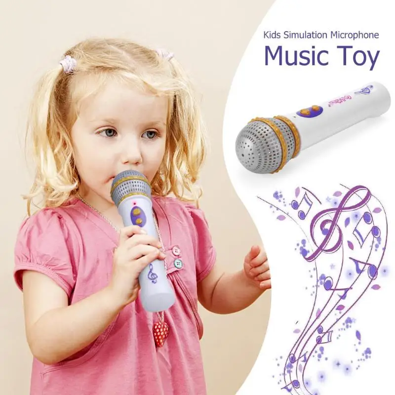 Детский имитационный микрофон, современный детский имитационный микрофон, музыкальная игрушка, микрофон, караоке, пение, ролевые игры, подарок