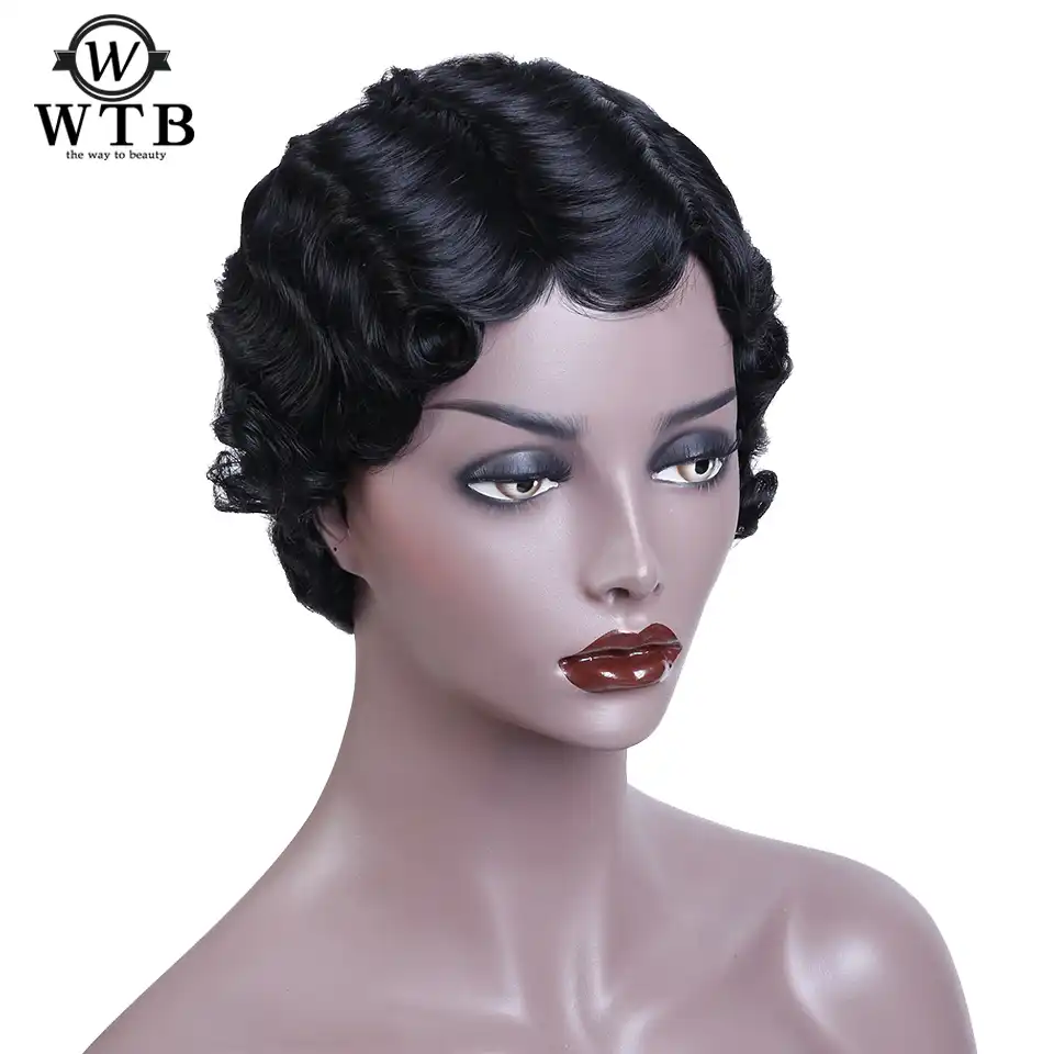 Wtb Heat Resistant Hair African American Wigs Cosplay Hair Short