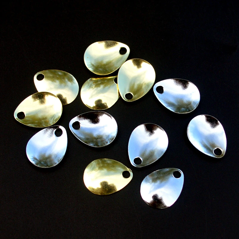 

Fishing Lure Blades 10pcs/lot Water Drop Buzzbait Spinnerbait Blade Fishing Spinner Rings Blade DIY Fishing Lure Accessories