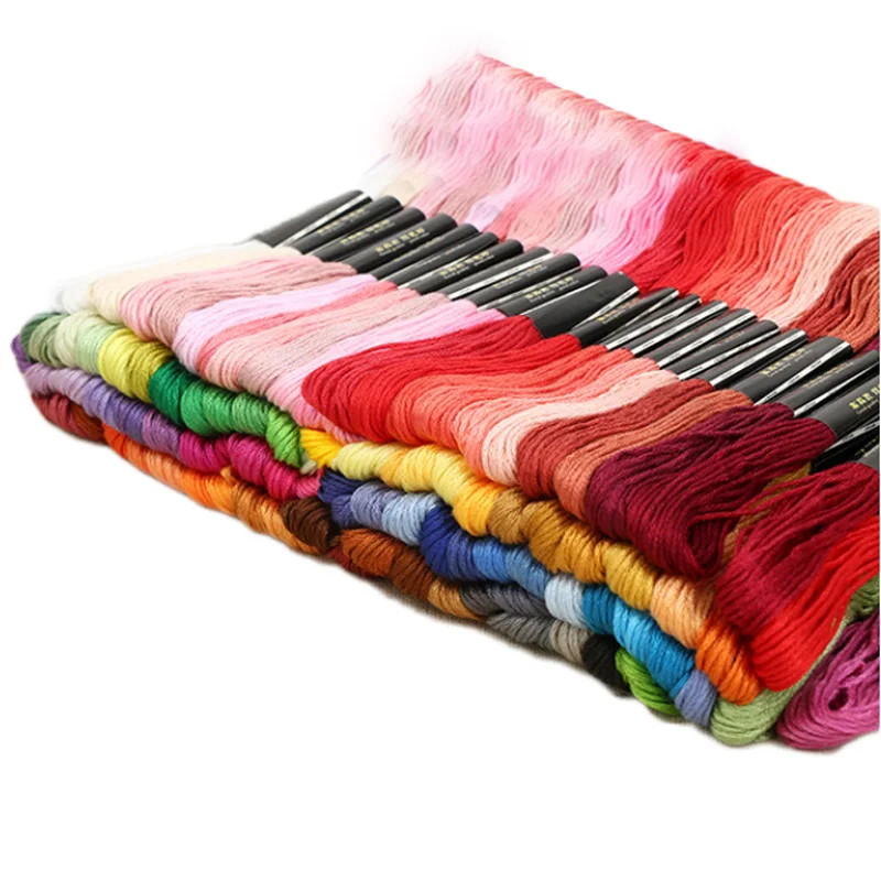 Full set of 447 colors skeins of cotton cross stitch floss threads