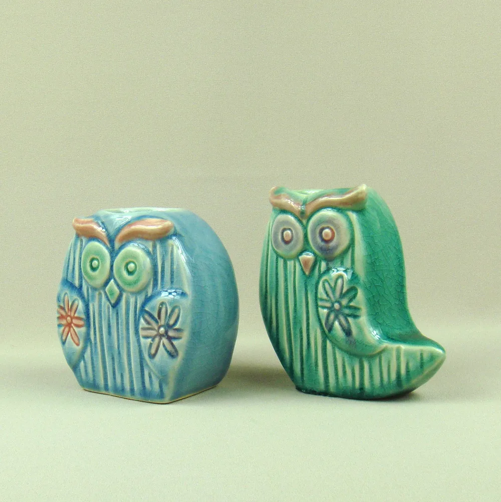 Абстрактный фарфор искусство и ремесло|owl candle holder|candle holder decorationowl |