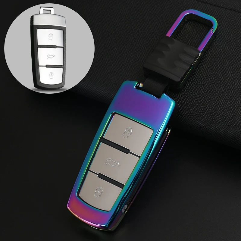 Zinc alloy Key Case Cover key ring For Volkswagen VW Golf 7 GTI R MK7 Tiguan For Skoda Octavia A7 For Seat Leon Ibiza
