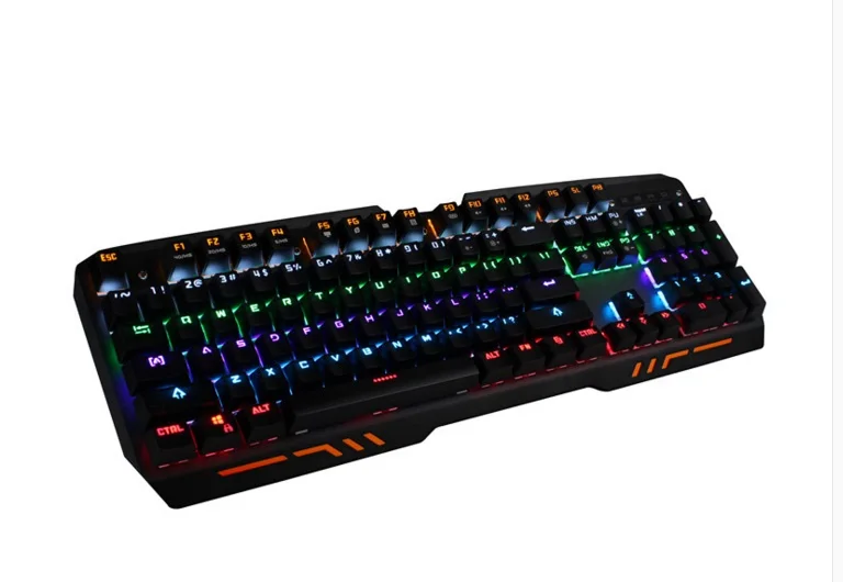 Metoo zero Z11 механические клавиатуры и мыши 104 ключей синий переключатель LED Gaming Keyboard anti-ореолы для Планшет настольный компьютер