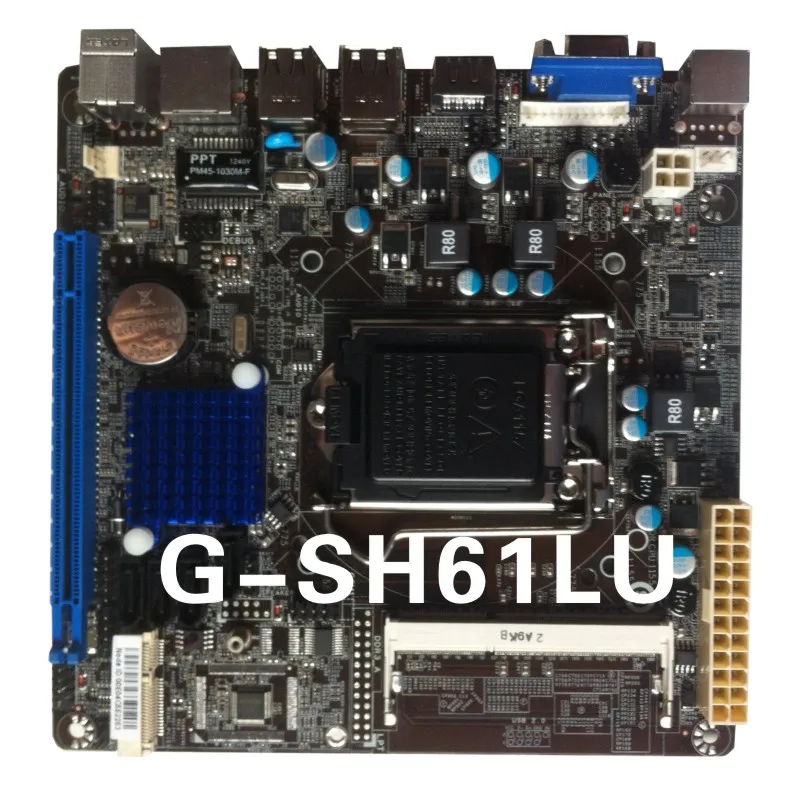 machine wibtek ultra thin mini itx board G SH61LU 100 tested perfect quality