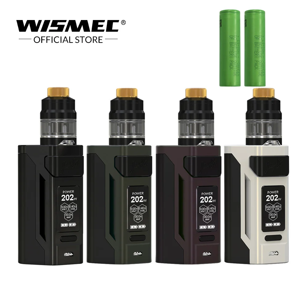 [Official Store]Original Wismec Reuleaux RX2 21700 Kit With GNOME Tank 2ml/4ml 230W Electronic cigarette vape with 18650 battery