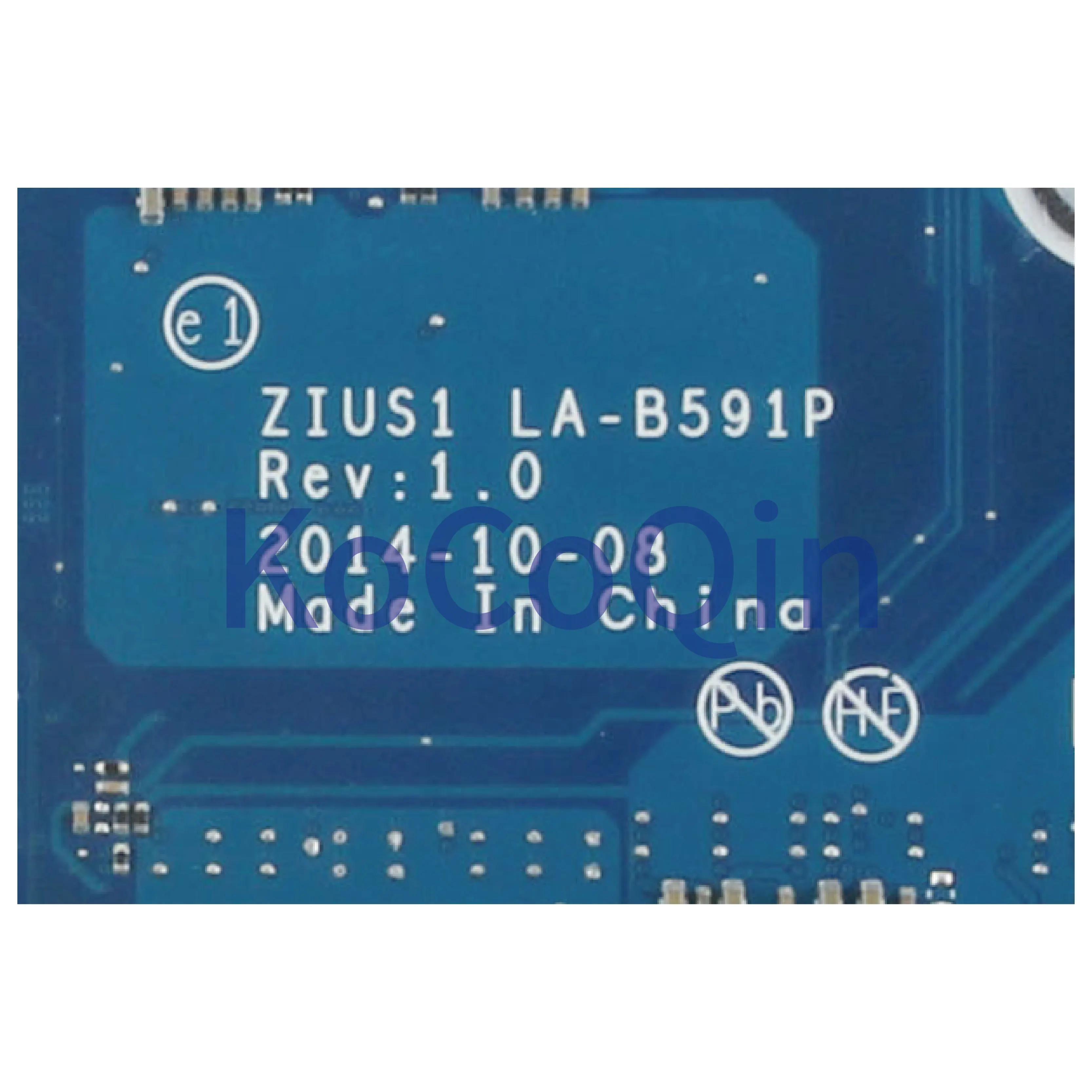 discounted  KoCoQin Laptop motherboard For Lenovo YOGA S5 15 Core I5-5200U Mainboard ZIUS1 LA-B591P 00JT358 SR2