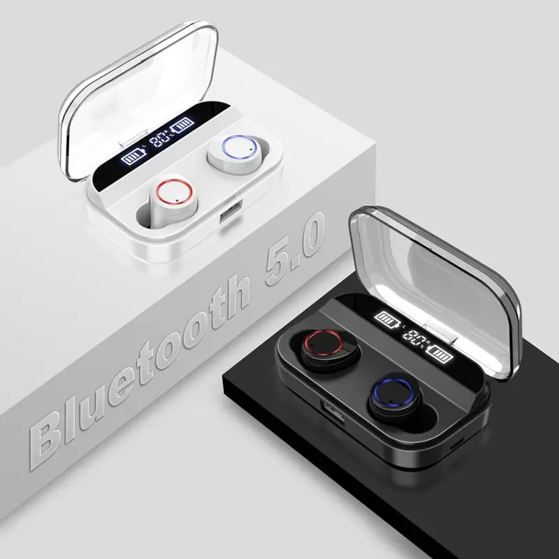 Wireless Earphones Bluetooth Stereo Earphone X11 TWS Waterproof Earphones Smart 3000mAh Power Bank Phone Holder In ear Headset