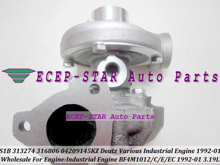 S1B 313274 316806 4198470KZ 4198477KZ Turbo Turbocharger For Deutz Various Industrial Engine 1992-01 BF4M1012 CEEC 3.19L (4)