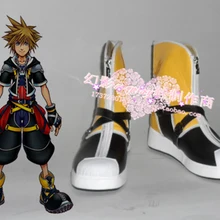 Kingdom Hearts серии Сора Косплэй Обувь Сапоги и ботинки для девочек на заказ