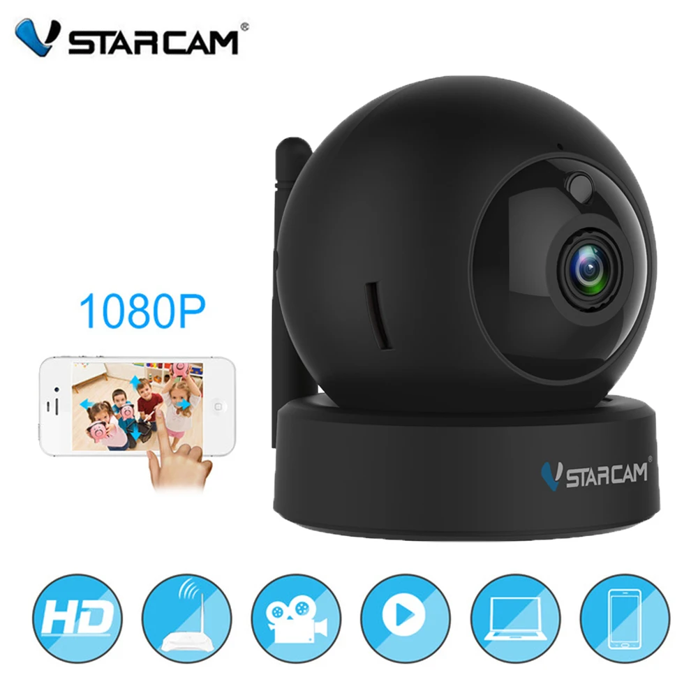Vstarcam G43S Беспроводная HD 1080 P WiFi ip-камера видео для наблюдения в помещении Wi-Fi Детский Монитор сеть Няня няня Ночная безопасность