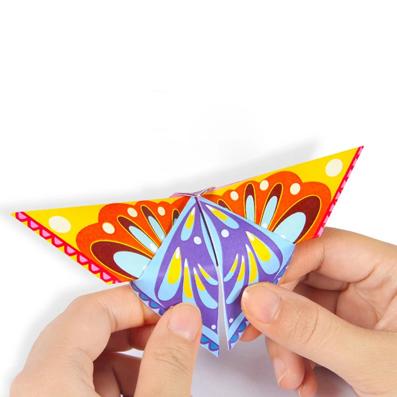 54 шт. детская брендовая книга оригами для животных 3D пазлы/Дети DIY бумажное ремесло производство Обучающие Развивающие игрушки