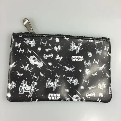 Pencilcase Звездные войны ручная сумка StarWar мультфильм канцелярские принадлежности с аниме футляр для карандашей мешочек кошельки кожа молния пенал кошелёк - Цвет: Коричневый