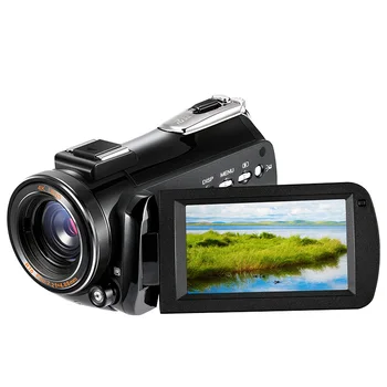 

4K HD Digital WIFI Night Vision Photography Video Camera Camcorder 3.1'' Touch Screen Wide Angle Lens Hood Built-in Microphone