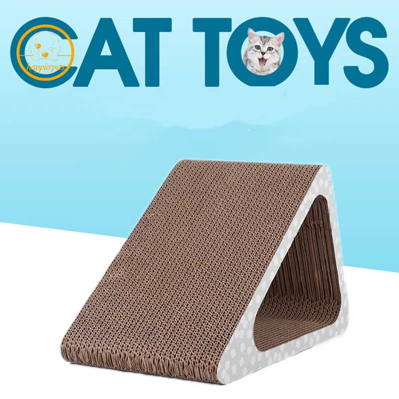 Pet Dog Cat Kitten Scratch Board Triangle slide Scratcher Bed Mat Claws