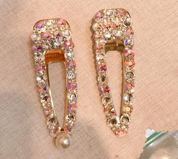 

YGU29 925 Silver Zircon Crystal Hairpin for Girls Fixed Hair Decoration