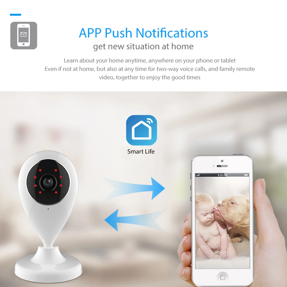 NEO COOLCAM умная домашняя IP камера 720P Wi Fi беспроводная поддержка sd карты 64 ГБ