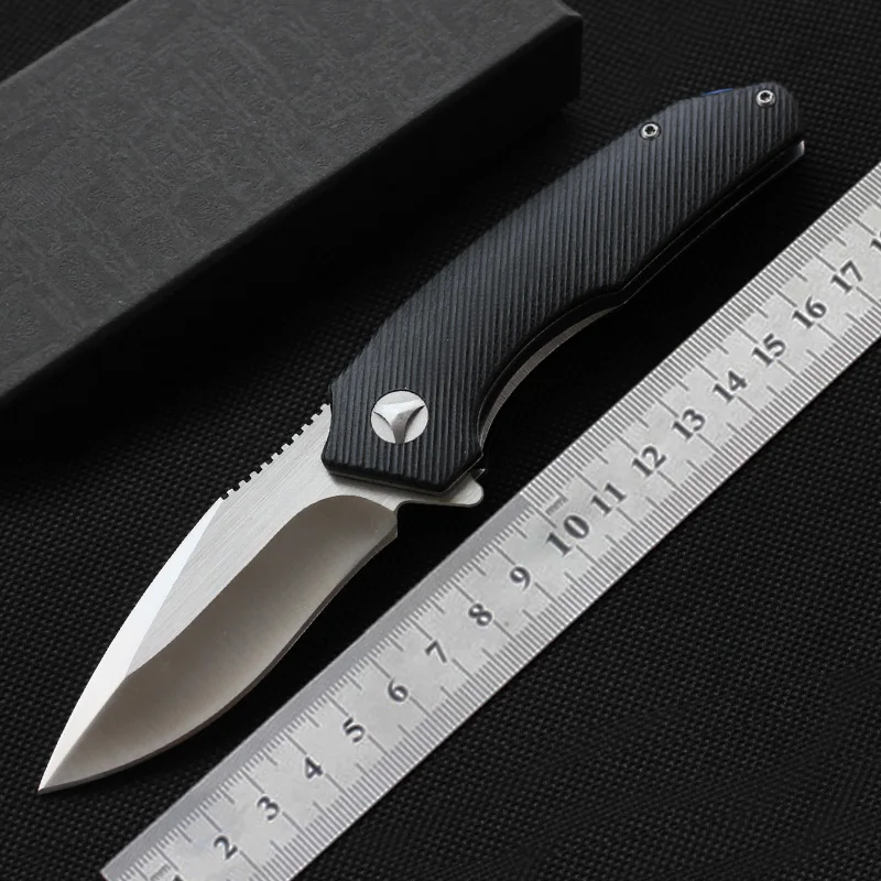 

MK 9Cr18MoV 60hrc outdoor self-defence Fishing knife G10 folding camping hunting knives survival Tactical sharp EDC Pocket knife