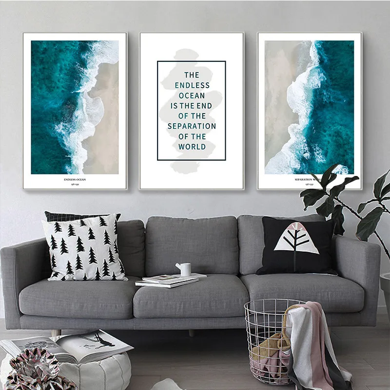 

GOODECOR Canvas Painting Art Modern Seascape Nordic Canvas Posters Prints Rectangle Dropshipping Cheap Wall Art No Frame