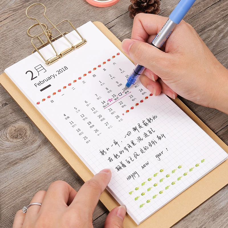 Opa Activeren Azië JIANWU Eenvoudige stijl Menu type bureau kalender 2017 2018 Rainlendar  weekplanner DIY Memorandum|desk calendar|calendar 20172017 calendar -  AliExpress