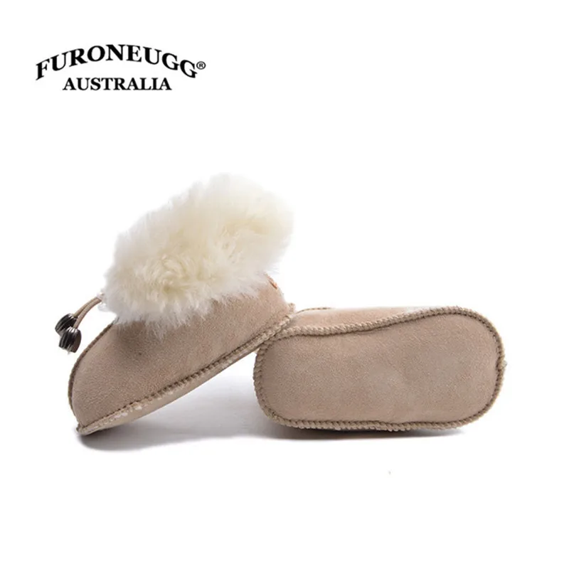 

FURONEUGG Genuine Leather Shoes Baby Girls Boots Winter Warm Ankle Toddler Boys Botas Infant Snowshoes Bootie 2018 Brand Shoe
