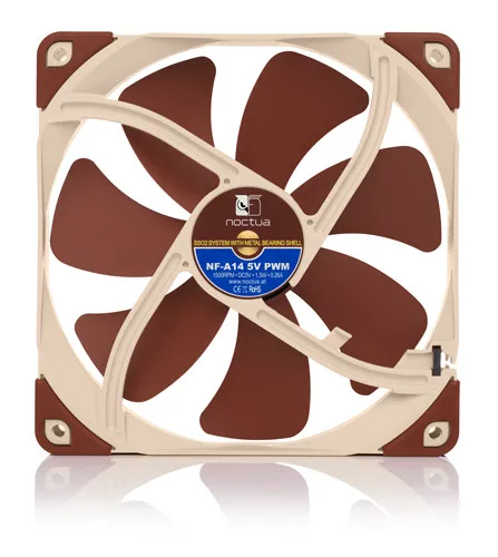 Noctua NF-A14 5V PWM 140 мм вентилятор охлаждения процессора или радиатора чехол для компьютера процессор теплоотвод кулер низкий уровень шума вентилятор