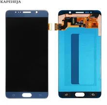 Baru Super AMOLED LCD untuk Samsung Galaxy Note 5 N920 N920A N920V N920F N920P LCD Display Rakitan Digitizer Layar Sentuh