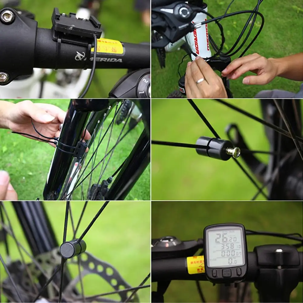 563A Водонепроницаемый 24 функций ЖК-дисплей цифровой проводной велосипед велосипедный одометр спидометр
