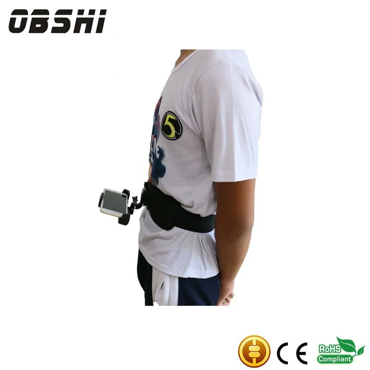 Outdoor sports belt mobile phone holder with security mobile phone clip