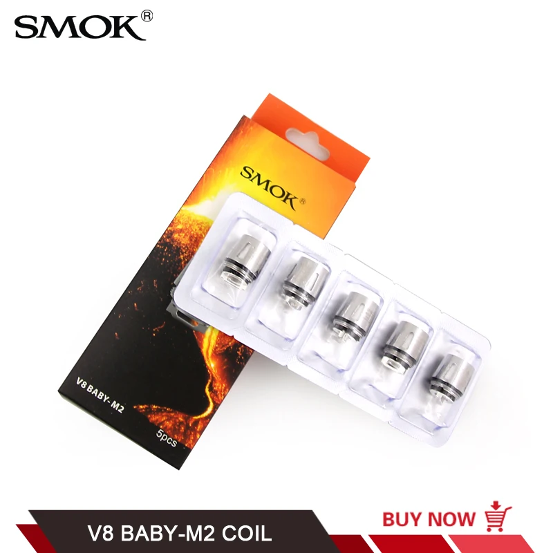 

100% SMOK V8 Baby M2 Core 0.15 / 0.25ohm V8 Baby-M2 Replacement Coil Head For TFV8 Big Baby Beast Tank Electronic Cigarette