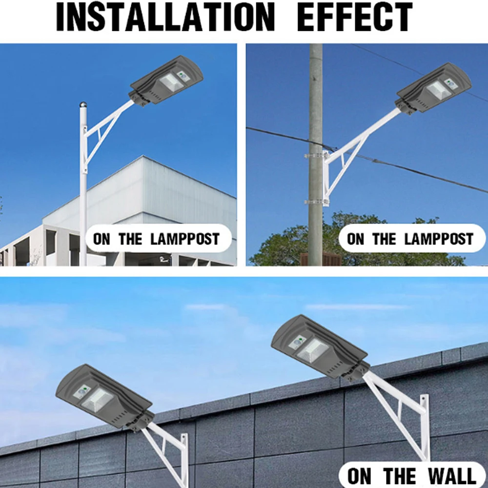Conduziu a Lâmpada de Parede Luz de Rua 2 em 1 Ip65 Solar Radar Movimento Constantemente Brilhante & Indução Sensor Controle Remoto 20 w - 40 60 5 20 w40 w60 w conduziu a lâmpada