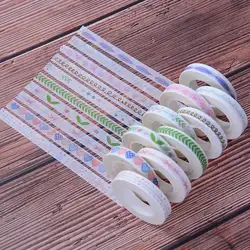 DIY 0,7 см x 10 м милый цветок листья Еда Животные декоративная лента Washi Скрапбукинг клейкой ленты школьные канцелярские принадлежности