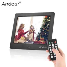 Andoer C805 " компактный светодиодный фоторамка Настольный альбом 1024*768 4:3 Поддержка музыки видео часы календарь с пультом дистанционного управления