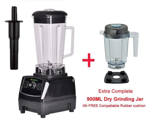 Black extra dry jar 3HP 2200W без добавления бисфенола А 2L heavy duty Коммерческая профессиональная блендер миксер соковыжималка кухонный комбайн - Цвет: Black extra dry jar
